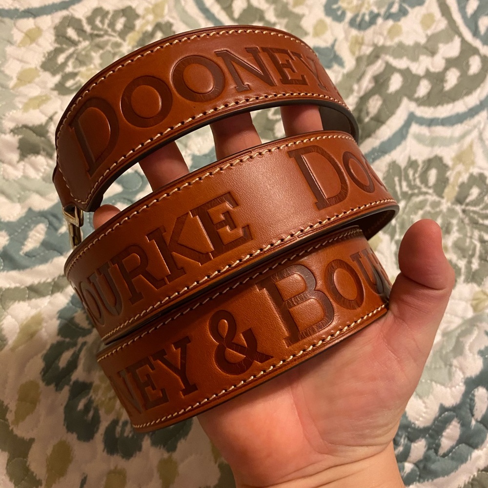 SOLD!!!!! HTF Dooney & Bourke Brown Leather Guitar